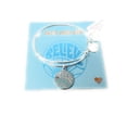 thumbnail image 2 of Alex and Ani Womens Words are Powerful, Believe EWB Bangle Bracelet, Shiny Silver, Expandable, 2 of 4
