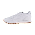 thumbnail image 4 of Reebok 49797 : Men's Classic Leather Fashion Sneaker White/Gum Size 13, 4 of 6