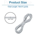 thumbnail image 2 of Uxcell Elastic Cord Heavy Stretch String Rope Elastic String Silver Gray 4mm, 2 of 5