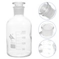 thumbnail image 2 of 1pc Laboratory Wide-mouthed Glass Reagent Bottle Chemistry Sample Glass Bottle, 2 of 5