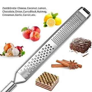Ovzne Hand Microplane Grater, 1 Zester Cheese Grater - With Handle, For  Zesting Lemons And Grating Cheese, Stainless Steel And Plastic Rasp Grater  