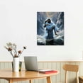 thumbnail image 2 of Jesus Embracing Woman Walk in Water Canvas Wall Art, Safe in His Arms Pictures Canvas Print Posters Wall Decor, Christian Wall Art Home Decor for Living & Prayer Room Framed, 2 of 5