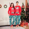 thumbnail image 4 of Europa otoño e invierno Navidad familia sombrero de Navidad zapatos muñeco de nieve elementos de Papá Noel impreso traje de manga larga familia, 4 of 5