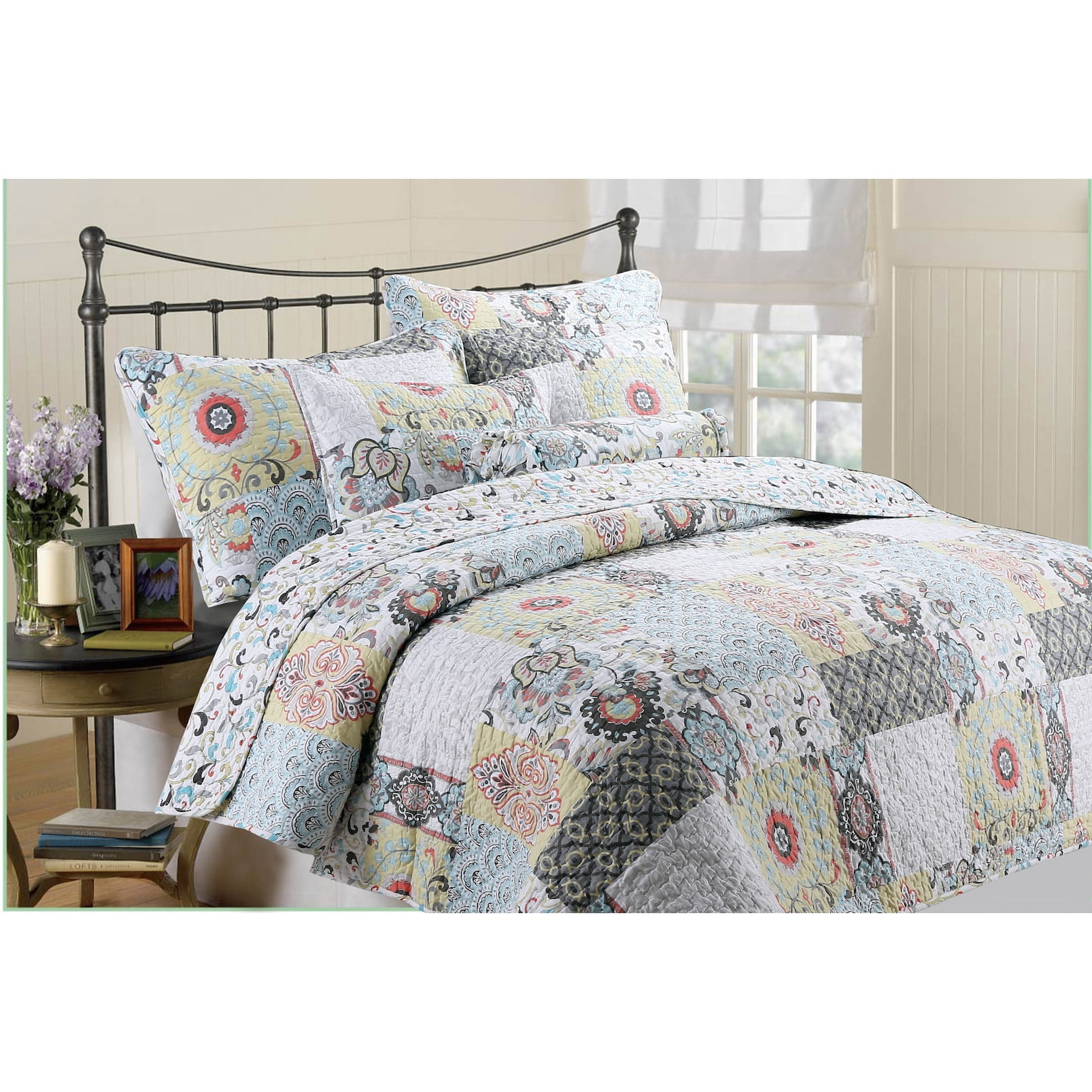 Details about   Home Quilt Cover Blanket Pure Cotton Handmade Patchwork Quilt Bed Cover Bedding 