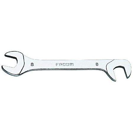 Stanley Proto Facom FM-34.12 Short Satin Angle Open-End Wrench | 12mm, 15° & 75° Angled Heads, Corrosion Resistant