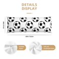 thumbnail image 2 of Body Pillow Cover - Soft Body Pillow Pillowcase, Soccer football balls white cool Breathable Long Body Pillow Case Cover with Invisible Zipper 20x60in, 2 of 5