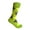 Lime Green with Lime Yellow and Gray, variant on Men's Mid-calf Argyle Plaid Scottish Tartan Wedding Groomsman Gift Party Events Father's Day Presents Dress Casual Socks in Irish Green with Black and Heather Gray Color