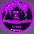 thumbnail image 2 of Craftnamesign Custom Disc Golf Player Metal LED Light, Personalized Disc Golfer Name Sign Decor, 2 of 5