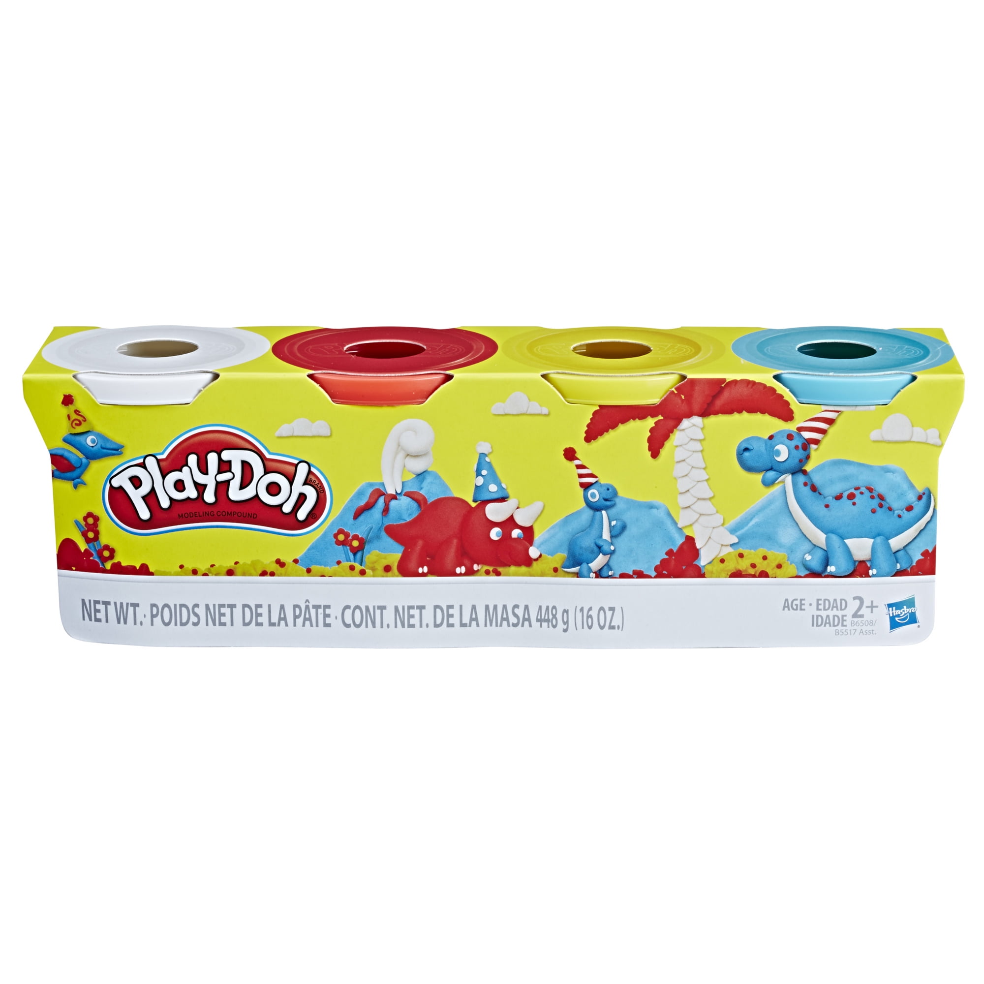 Play-Doh B6508 4 Pack Classic Colors 16 oz Small 