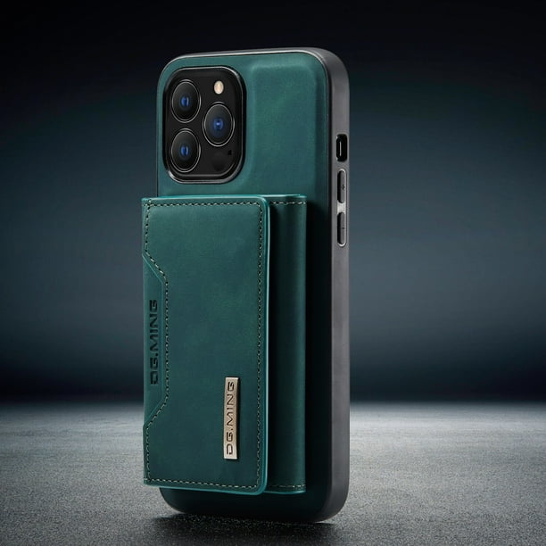 Funda de cuero magnética desmontable 2 en 1 para IPhone 13 12 14 11 Pro Max Xs XR 7 8 Plus Se2020, funda tipo billetera, bolsillo para tarjetas Tan Jianjun unisex