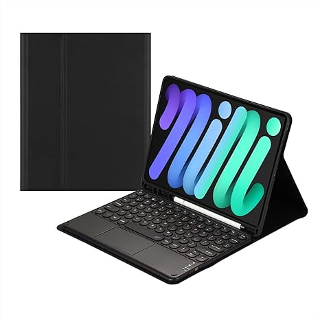 Touch Keyboard Case for iPad mini 7 (2024) / mini 6 8.3" -Black