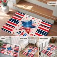 thumbnail image 6 of Independence Day Washable Area Rug 2 x 3 ft 250th Years American Flag Red Blue Star Fireworks, Soft Non Slip Rugs Stain Repellent Indoor Felt Carpet for Living Dining Room Bedroom Home Office, 6 of 9