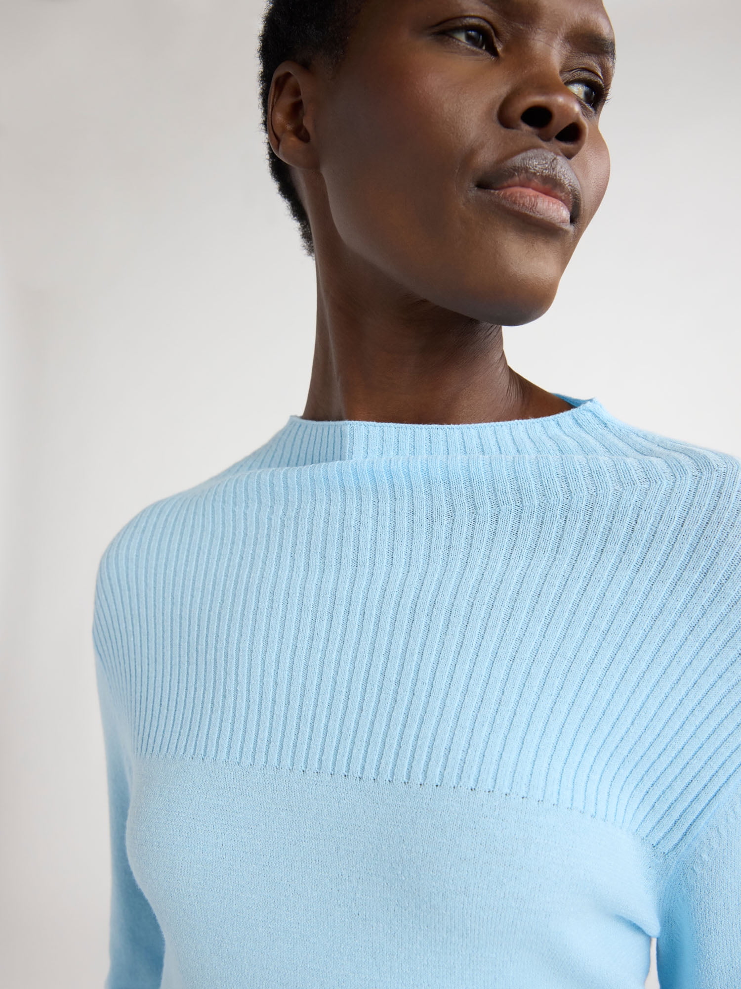 Scoop Woman's Slim Funnel Neck Sweater, Lightweight, Sizes Scoop Woman's Slim Funnel Neck Sweater, Lightweight, Sizes