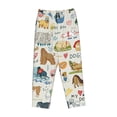 thumbnail image 4 of Sigee Dogs Funny Pets Print Women's Soft Pajama Pants - Breathable and Comfortable Lounge Sleep Bottoms with Elastic Waistband and Pockets-XX-Large, 4 of 9