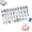 Blue, variant on 4 Layer Mahjong Tiles American Mahjong Tile Set 160 Acrylic Layered Mahjong Tiles with Clear Engraving and Carrying Bag for Home Travel Game Nights (Purple)