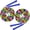 Blue, variant on NCQ 16 FT Long Jump Rope(2 PACK), Double Dutch Jump Ropes, Soft Beaded Skipping for Kids Adults, Plastic Segmented Long Enough for 4-5 Jumpers