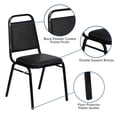 thumbnail image 3 of Bowery Hill Chaise Empilable de Banquet Noire, 3 of 9