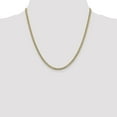 thumbnail image 4 of 14K Yellow Gold Curb Chain Styles Necklace 20 inch 3.4 mm Semi-Solid with Rhodium Pav‚ Lobster Clasp, 4 of 4