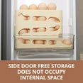 thumbnail image 5 of Teissuly 4 Tiers Eggs For Fridge Auto Rolling Fridge Eggs Organizer Space-Saving Eggs Dispenser 30 Eggs Fridge Eggs Rack Large Capacity Eggs Dispenser, 5 of 9