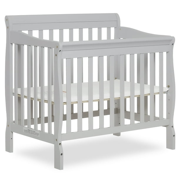 Dream On Me Aden 4 In 1 Convertible Mini Crib Mystic Gray Walmart Com Walmart Com