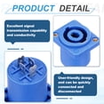 thumbnail image 3 of 5pcs 4 Pole Speaker Jack Twist Lock,1 Inch XLR Speaker Panel Mount,Blue, 3 of 7