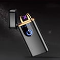 thumbnail image 1 of Encendedor electrónico de plasma recargable por USB, encendedor de plasma de doble arco, batería de larga duración, 1 of 5