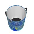 thumbnail image 3 of Fotbe Peacock Laundry Basket with Handles, Waterproof Large Laundry Hamper, Wash Bag for Corner Dorm, Rolling Laundry Basket with Handles-Medium, 3 of 8