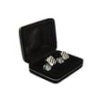 thumbnail image 4 of Men J.Valintin Cufflinks by Vitorofolo for French Cuff Shirt V29-10 Silver White, 4 of 5