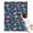 DarkBlue Cartoon Dinosaurs, variant on DarkBlue Cartoon Dinosaurs Explorer Pattern Blanket,Comfortable Soft Flannel Throw Blanket,All Season,Warm Lightweight Blankets for Sofa Bed Couch Living Room Chair,30"x40"