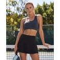 thumbnail image 2 of MLDRA Tennis Skirts for women Golf Mini Womens Skirts High Waisted with Pockets Inner Shorts for Athletic Skorts Sports Casual Black, 2 of 7