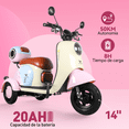 thumbnail image 3 of Moto Bici eléctrica Honey Whale V1 Rosa, 3 of 6