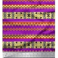 thumbnail image 1 of Soimoi Cotton Voile Fabric Damask & Aztec Southwestern Printed Fabric 1 Yard 56 Inch Wide, 1 of 1