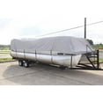 thumbnail image 3 of BRAND NEW *GRAY/GREY* 18' FOOT VORTEX ULTRA 3 PONTOON BOAT COVER, HAS ELASTIC AND STRAPS FITS 16'1" TO 17' TO 18' FT LONG DECK AREA, UP TO 102" BEAM (FAST SHIPPING - 1 TO 4 BUSINESS DAY DELIVERY), 3 of 6