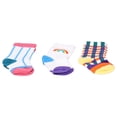 thumbnail image 2 of Calcetines Para Niños, Calcetines De Algodón Suave Para Bebés, 3 Pares, Portátiles Para Bebés, Para Viajes En Casa, Para Reuniones Familiares Para Uso Diario ANGGREK NO, 2 of 7