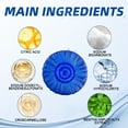 thumbnail image 3 of Toilet Tank Cleaner Blue Tablets - Deep Cleans Pipes & Bowl, Prevents Buildup, Powerful Stain Removal, Eliminates Odors 14.8 oz, 3 of 15