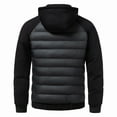 thumbnail image 4 of Donemore Men's Hooded Warm Jacket Double-Pocket Long-Sleeve Business Casual Outerwear, 4 of 9