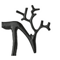 thumbnail image 3 of Loyerfyivos Christmas Decorations - Black Reindeer Statues - Modern 3D Printing Xmas Figurines - Elegant Indoor Holiday Decor - Table Centerpieces - Ideal for Mantel Living Room Bedroom Office, 3 of 7