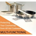 thumbnail image 4 of LAICAIW Pot Pan Protectors, Pan Protectors for Stacking all Clad to Prevent Scratching, Anti Slip Felt Pot Separators for Non-stick Pans Cookware Accessories Set of 12, 4 of 7