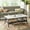 Off-White+Black, variant on Coffee table with MDF veneer shelf / Off - white finish and storage space