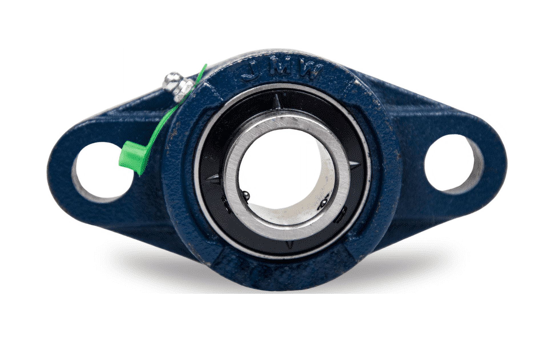 Jeremywell UCFL202-10 Pillow Block Bearing 5/8 inch Bore, 2 Bolt Flange Mounted, Solid Base (10 PCS)