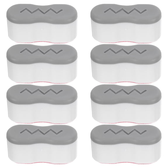 GAXIRE Light Grey Toilet Seat Bumpers Self-Adhesive Easy Installation Durable ABS Tpe Eva for Toilet 8Pcs