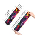 thumbnail image 4 of Fuzoiu Vibrant Abstract Flow Print Adult Socks, Crew Moisture-wicking Socks, Unisex Cushion Crew Socks,Casual Sports Ankle Socks, 4 of 7