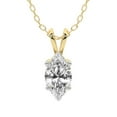 thumbnail image 2 of 4 Carat Marquise IGI Certified Lab Grown Diamond Pendant Necklace For Women | FG-VS Solitaire Pendant Necklace 18K Yellow Gold | Quartze Split Bail, 2 of 7
