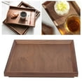 thumbnail image 4 of Food Serving Tray, Small Rectangle Black Walnut Tray Simple Fashion Serving Tray Serve Tea Fruit Cheese Wine Meals For Home Kitchen Restaurants, 4 of 8