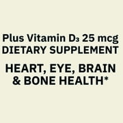 كبسولات هلامية ناعمة من Spring Valley Maximum Care Omega-3 من مكملات زيت السمك الغذائية لصحة العين والدماغ والعظام والقلب، 2000 مجم، 120 حبة