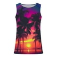 thumbnail image 4 of HaoXianJian Mens Sleeveless Tank Tops Workout Gym Shirts Hawaiian Print Palm Tree Vintage Style Beach Graphic T-Shirt Workout Tank Top Undershirts Plus Size S-4X, 4 of 5