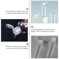 thumbnail image 2 of WRITWAA Cosmetics Dispensing Bottles White Pet PP for Home Use 25Pcs 4.1x1.4in, 2 of 6