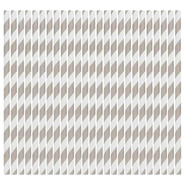 Fiudx Pajitas de Papel de Colores, Pajitas de Rayas Surtidas, Artículos Ecológicos para Fiestas, Decoración para Cumpleaños y Bodas, Manualidades Divertidas.