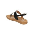 thumbnail image 3 of New Women Nature Breeze Delight03 PU T-Strap Rhinestone Slingback Footbed Sandal, 3 of 5