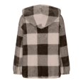 thumbnail image 4 of YunPes Girls Flannel Plaid Jacket Fleece Sherpa Zipper Hooded Jackets Kids Long Sleeve School Winter Warm Outwear with Pockets, 4 of 7